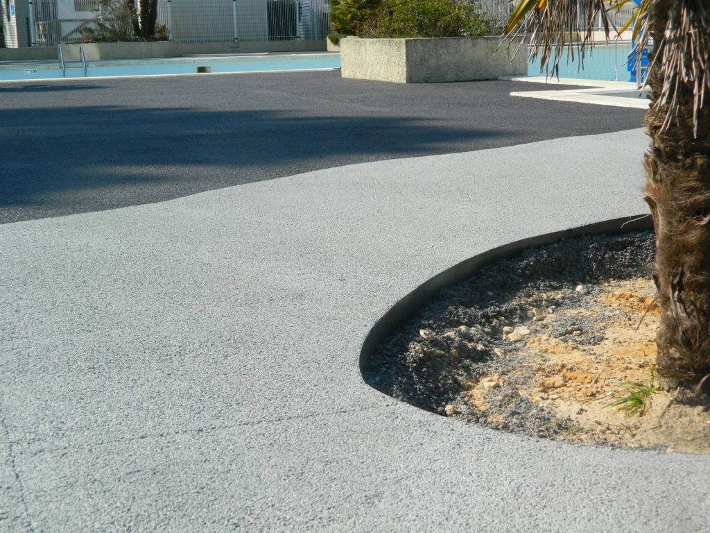 Béton poreux chantier vendée allée