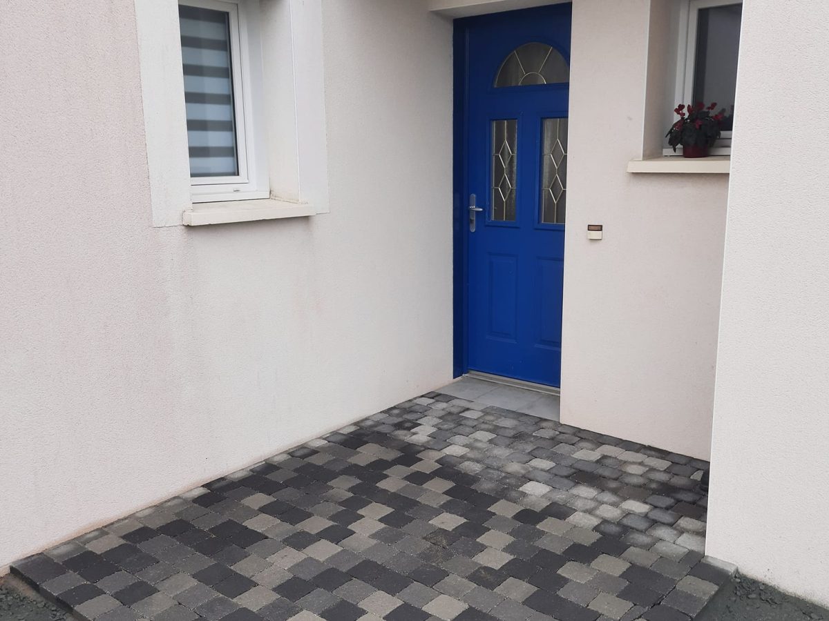 pavage devant maison